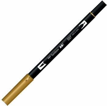 Tombow 6 x Dual-Fasermaler ABT mit Rundspitze/Pinselspitze dark ochre (ABT-027)