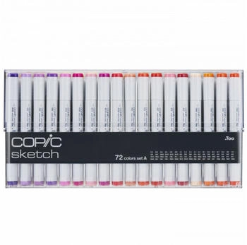 COPIC Layoutmarker Sketch Set A farbig sortiert 72 St&uuml;ck