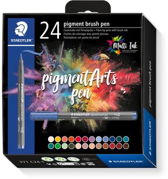 Staedtler Fasermaler pigment brush pen 24er Kartonetui (371 C24-1)
