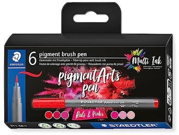 Staedtler Pigment brush pen Reds & Pinks 6 St&uuml;ck (371 C6-1)
