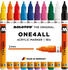 MOLOTOW Acrylstifte One4All 127HS Basic Set 1 sortiert Rundspitze 2mm wasserfest 10 Stück