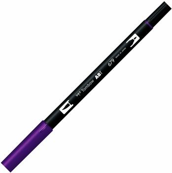 Tombow 6 x Dual-Fasermaler ABT mit Rundspitze/Pinselspitze dark plum (ABT-679)