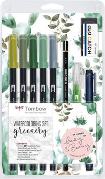 Tombow ABT Greenery Brush-Pen-Set farbsortiert 1 Set Set
