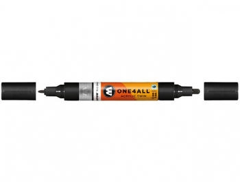 MOLOTOW Acrylstifte One4All Acrylic Twin Marker signalschwarz Doppelspitze wasserfest