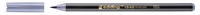 Edding Brush-Pen 1340 Pinselstift, silbergrau, Pinselspitze flexibel, 1-3 mm