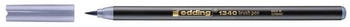 edding Brush-Pen 1340 Pinselstift silbergrau Pinselspitze flexibel 1-3 mm (4-1340026)