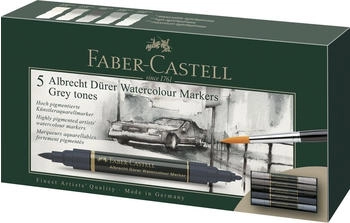 Faber-Castell Aquarellmarker Albrecht D&uuml;rer 5er Etui grau