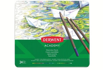 Derwent Academy Watercolour Aquarellstifte farbsortiert 24 St. 1 Pack = 24 St.