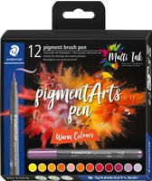 Staedtler 371C12-5, Staedtler pigment brush pen Warm Col 12pcs