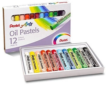 Pentel Ölkreide Oil Pastels PHN-12U farbig sortiert 12 Stück