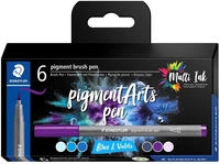 Multiink Pigment Arts Brush Pen 6er Set Blues&viol Retail