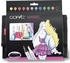 COPIC Classic Set Grafikmarker im Wallet - Leuchtende Farben - Nachfüllbar mit Ink - 12Stk