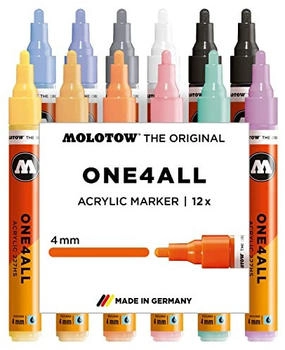 MOLOTOW Acrylmarker One4All 227HS 4mm Stiftebox Pastel-Kit