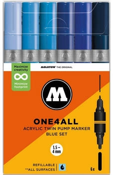 MOLOTOW Acrylmarker One4All Twin Blue Set