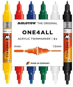 MOLOTOW Acrylmarker One4All Twin Basic Set 1