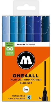 MOLOTOW Acrylmarker One4All 127HS Blue Set
