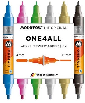 MOLOTOW Acrylmarker One4All Twin Metallic Set