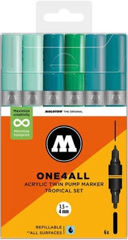 MOLOTOW Acrylmarker One4All Twin Tropical Set