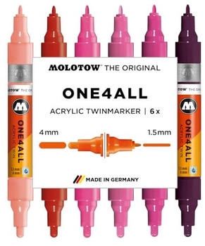 MOLOTOW Acrylmarker One4All Twin Pink Set