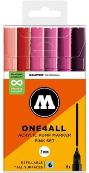 MOLOTOW Acrylmarker One4All 127HS Pink Set