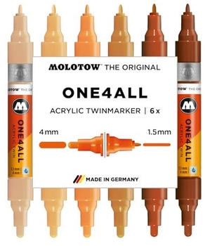 MOLOTOW Acrylmarker One4All Twin Wood Set