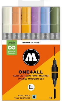 MOLOTOW Acrylmarker One4All Twin Pastel Modern Set