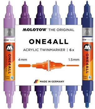 MOLOTOW Acrylmarker One4All Twin Violet Set