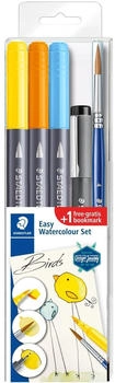 Staedtler Doppelfaseremaler Easy Watercolouring + Pigmentliner Set Birds