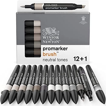Winsor & Newton | Brush marker 12+1 neutrale Töne