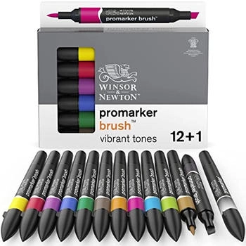 Winsor & Newton | Brush marker 12+1 lebendige Töne