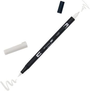 Tombow 6 x Dual-Fasermaler ABT mit Rundspitze/Pinselspitze warm grey 1 (ABT-N89)