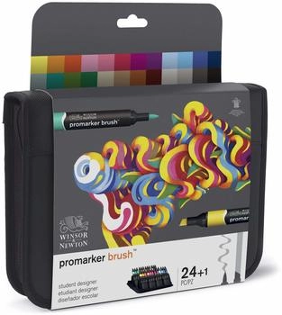 Winsor & Newton Marker Promarker Pinsel Student Designer 24+1 Set (Mehrfarbig 24 x)