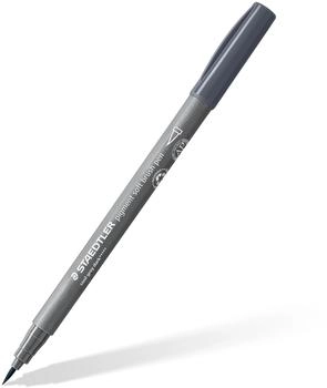 Staedtler 10 x Pigment soft brush pen kaltgrau dunkel (372-871)