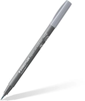 Staedtler 10 x Pigment soft brush pen kaltgrau hell (372-870)