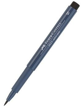 Faber-Castell 5 x Tuschestift Pitt Artist Pen Spitze: Brush indanthrenblau (167447)