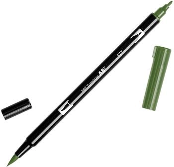 Tombow 6 x Dual-Fasermaler ABT mit Rundspitze/Pinselspitze dark jade (ABT-177)