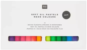 Rico Design Ölpastellkreide Neonfarben 12 Farben