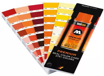 MOLOTOW Farbfächer Color Card Premium Real mit 275 Farbtönen 4250397611624