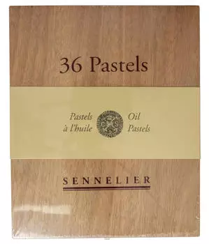 Sennelier &Ouml;lpastellkreiden Holzkasten-Set, 36 Farben sortiert (N 132518.36)