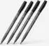 Staedtler 10 x Pigment brush pe Intense Black Set 4 Stück