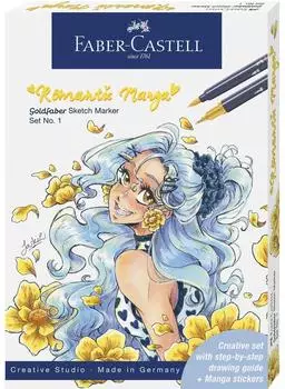 Faber-Castell Goldfaber Sketch Marker Set Romantic Manga Collection No. 1, 13-teilig (164701)