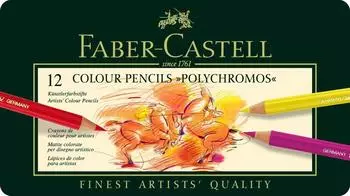 Faber-Castell Farbstift Polychromos 12 Stück