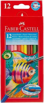 Faber-Castell Aquarellstifte mit Pinsel 12 Stück