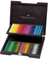 Faber-Castell Buntstifte Polychromos 110072, farbig sortiert, im Holzkoffer, 72
