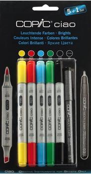 COPIC Ciao Multiliner-Marker Set 5+1 Leuchtende Farben
