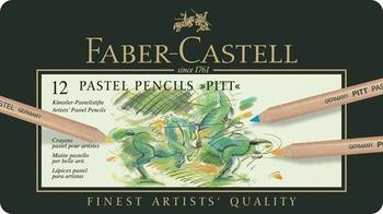 Faber-Castell PITT PASTEL 12er Metalletui