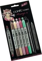 COPIC Layoutmarker Ciao 5+1 Set, Manga 3, inklusive Multiliner schwarz, 6 St&uuml;ck