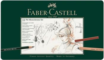 Faber-Castell PITT Monochrome groß Metalletui (33er Set)
