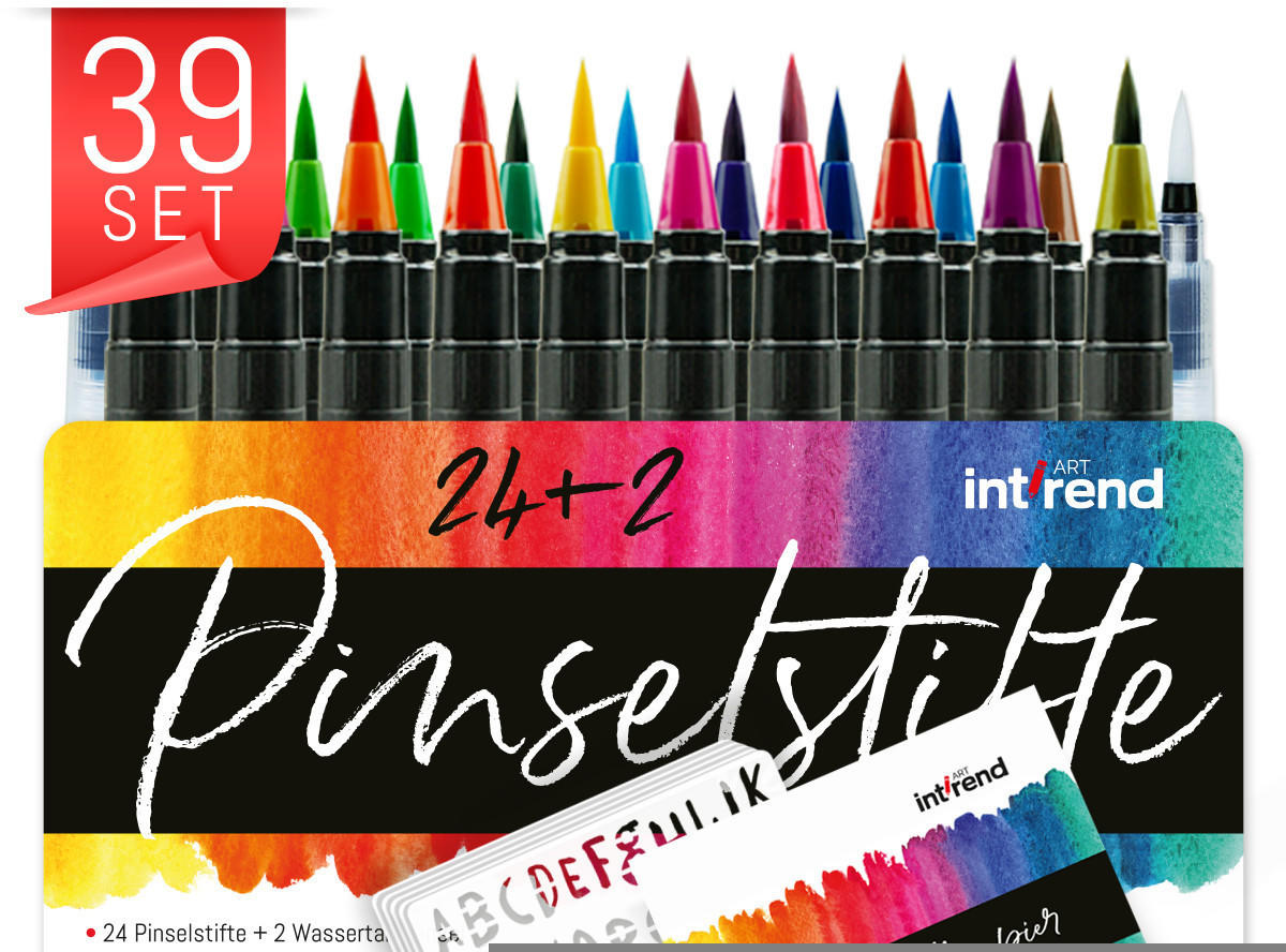 Intrend UG int!rend 39er Pinselstifte Set Test Black Friday Deals TOP  Angebote ab 14,99 € (November 2023)