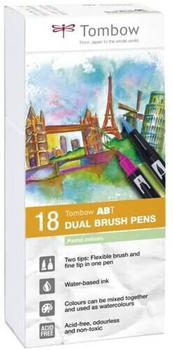 Tombow ABT Dual Brush Pens 18tlg Pastellfarben